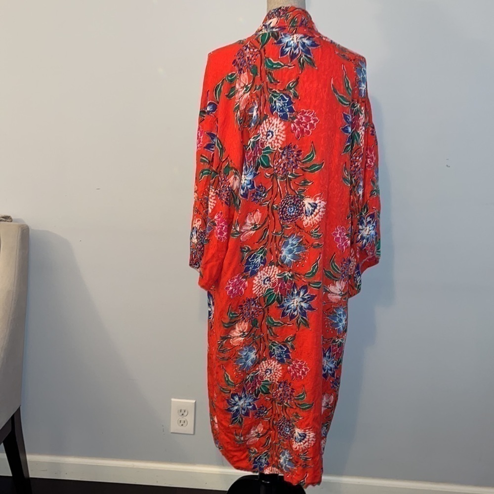COTTON ON Red floral kimono size M/L - Picture 4 of 6